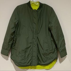 Banana Republic Green Neon Puffer Jacket New